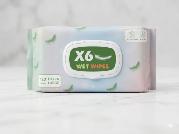 X6 Multi-Purpose Cleaning Wet Wipes,120* 3Pack