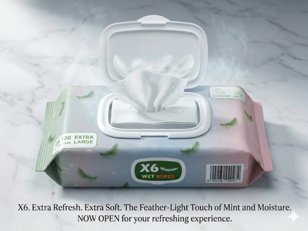 X6 Multi-Purpose Cleaning Wet Wipes,120* 3Pack