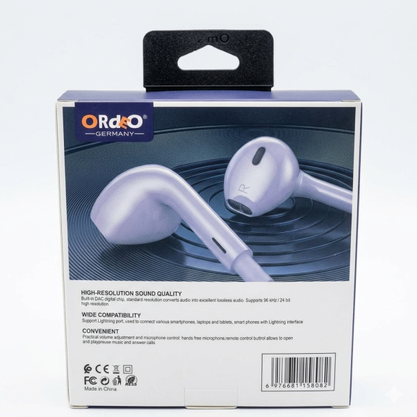 19CB ORdEo HF19C Stereo Type-C Connector Earphone