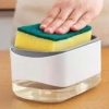 2-in-1 Kitchen Soap Dispenser & Sponge Holder 2 2-in-1 Kitchen Soap Dispenser & Sponge Holder