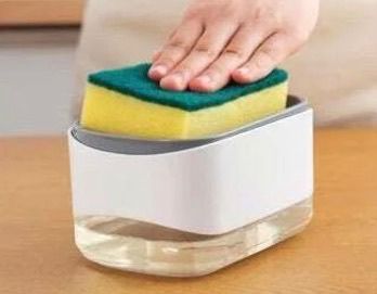 2-in-1 Kitchen Soap Dispenser & Sponge Holder 2 2-in-1 Kitchen Soap Dispenser & Sponge Holder