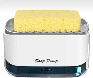 2-in-1 Kitchen Soap Dispenser & Sponge Holder | Shop Now