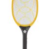 A rechargeable mosquito swatter with 3-layer mesh and dual LED lighting is powered by a rechargeable, high-capacity 4V, 1200 mAh lithium battery. Rechargeable mosquito repellent including a USB charging port