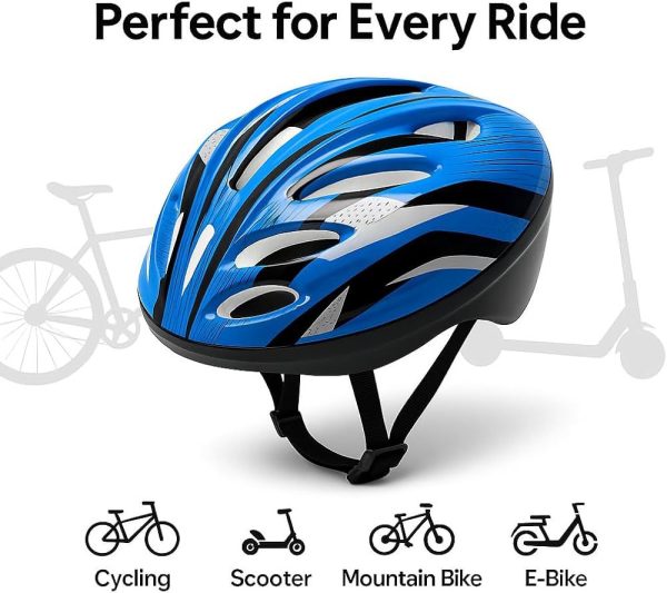 Lightweight Mountain & Road Bike Helmet Adjustable Safety for Adults &Youth Lightweight Mountain & Road Bike Helmet Adjustable Safety for Adults & Youth