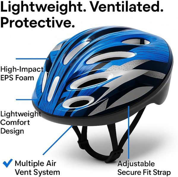 Lightweight Mountain & Road Bike Helmet Adjustable Safety for Adults&Youth1 Lightweight Mountain & Road Bike Helmet Adjustable Safety for Adults & Youth