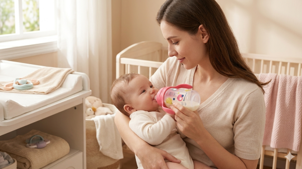 Momeasy Wide Neck PP Feeding Bottle 240ml