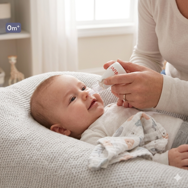 Nuvi Baby Nasal Aspirator – Soft Silicone Tip Nose Cleaner..