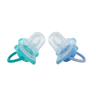 Nuvi Orthodontic Silicone Pacifier 2Packwith Protective Caps