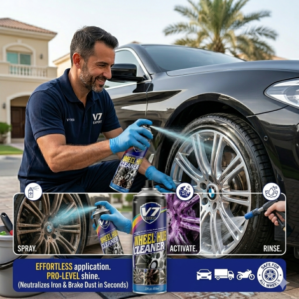 V7 Expert Wheel Hub Cleaner (650ml)