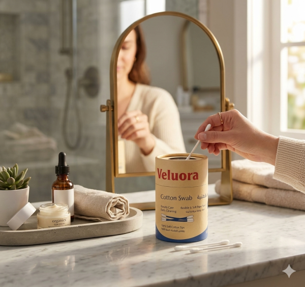 “Veluora cotton swabs paper stick 100 pcs”