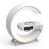 g63 G63 White Wireless Fast Charger LED Night Light Stand Digital Alarm Clock