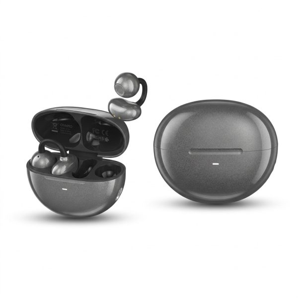 ot16 both Oteeto OT16 Wireless Clip Earbuds - Premium BT 6.0 & Ear Detection