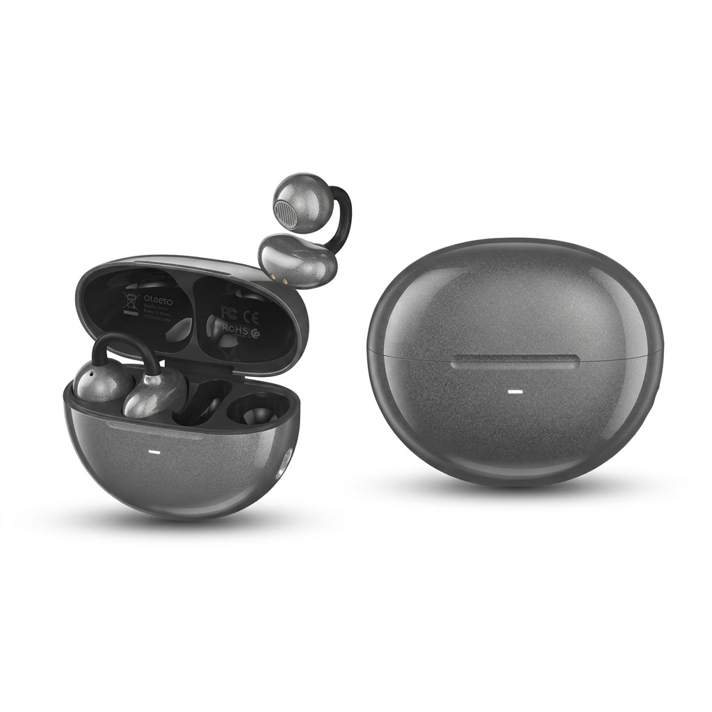 Oteeto OT16 Wireless Clip Earbuds - Premium BT 6.0 & Ear Detection